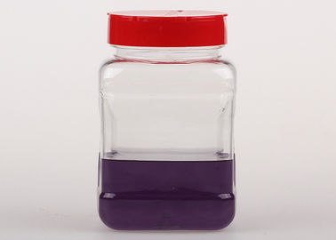 Customized Screw Cap Clear Plastic Bottles With Plastic Lid For Food / Spice