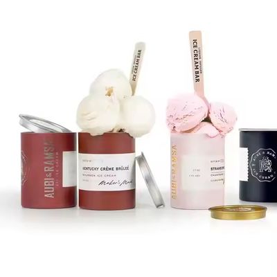 Wodoszczelny, odporny na wilgoć, powłoka wewnętrzna na zamówienie Cylinder Popsicle Ice Cream Paper Tube Packaging Paper Cup