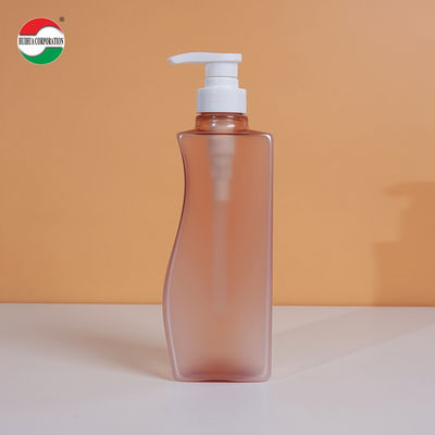 Jasne słoiki PET do szamponu Żel prysznicowy 500ml Butelka z plastikiem z pokrywą pompy
