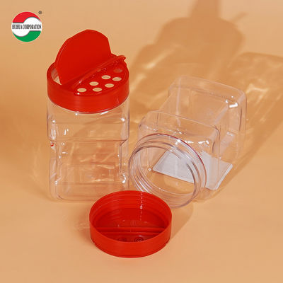 HUIHUA Factory Wholesale Price PET Plastic Spice Jar with Screen Printing for Cookware Salt Pepper Chili Container Przyprawy