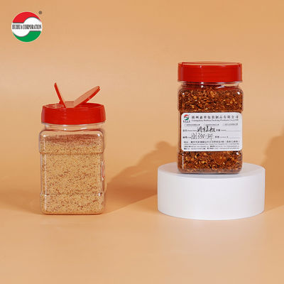 PET Plastic Spice Jar with PP Flip Lid Salt Pepper Seasoning Container for Kitchen Storage