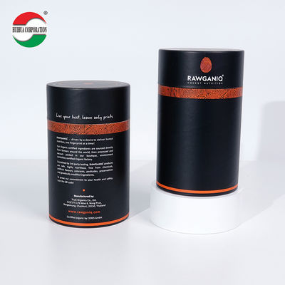 Bio-degradable Customized Food Grade Cylinder Kraft Cardboard Paper Tube with Aluminum inner for Tea Powder