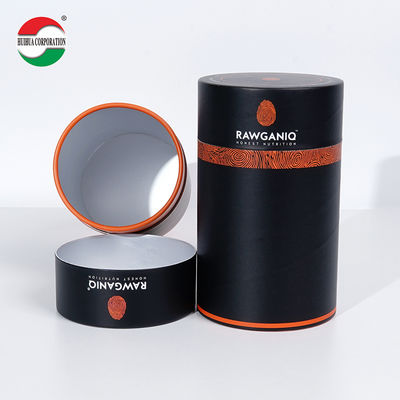 Bio-degradable Customized Food Grade Cylinder Kraft Cardboard Paper Tube with Aluminum inner for Tea Powder