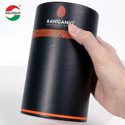 Bio-degradable Customized Food Grade Cylinder Kraft Cardboard Paper Tube with Aluminum inner for Tea Powder
