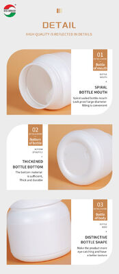 High Volume Empty HDPE Plastic Jars for Medicine Powder Bottles Supplement Pill Vitamin with Gasket Airtightness