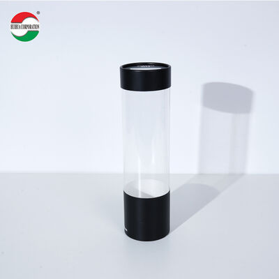Factory Price OEM Customized Clear Window Paper Tube with PVC  for T-shirt Toy Bottle Mask