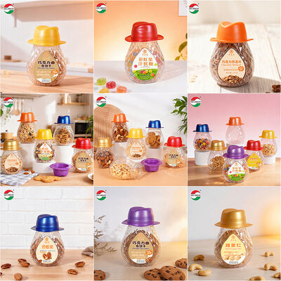 670ml Hat-Shaped PET Bottle With Teardrop-Shaped Body And Transparent Screw Cap