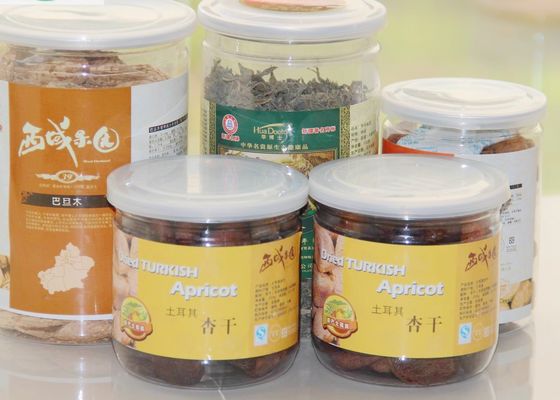 100ml 200ml 300ml Food Grade Pet Cans Clear Plastic Jars With Pe Lid And Aluminum Metal Lid