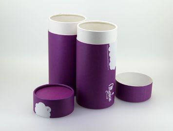 Purple Empty Paper Can Packaging for Promotional Gift Package and Tea