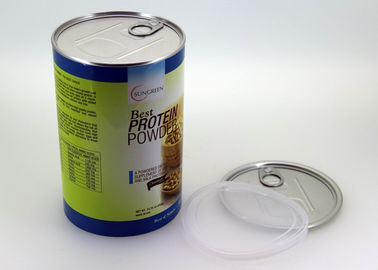 Moistureproof Food Canned Paper Tube Packaging Round Boxes Container
