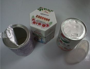 Waterproof recyclable Kraft Paper Composite Cans cookies packaging with custom logo