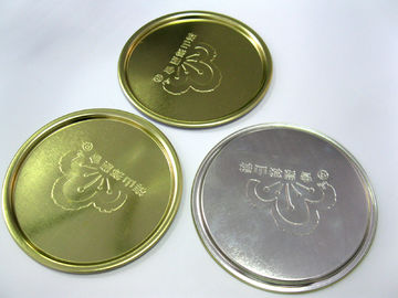 73 mm 300# Silver Aluminum Tinplate Can Bottom 0.23 mm Thickness