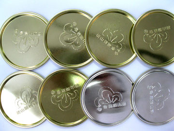 73 mm 300# Silver Aluminum Tinplate Can Bottom 0.23 mm Thickness