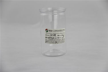 Customized Dry Fruit Clear Plastic Cylinder 400 ml Food Grade PET