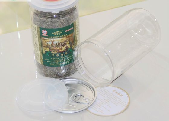 Eco Friendly Jasne Słoiki, 4oz Plastikowe Ciasteczka Słoik Z Pokrywką Aluminiową