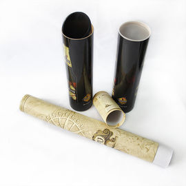 Air-proof Kraft Paper Tube Packaging , Custom Paper Cardboard Tubes