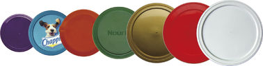 Food grade colorful recycled flat plastic can PE lid environmental friendly 401 #