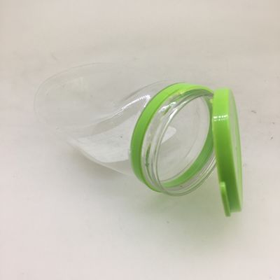 Guangzhou Factory 100ml 200ml 300ml 400ml 500ml 600ml 700ml 800ml 900ml 1000ml Empty Food Grade Clear Cooking Candy Cans PET Plastic Jars With Lids