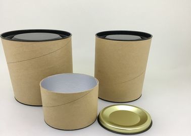 Opakowanie papierowej tuby antykorozyjnej z pojemnikami na papier z metalową pokrywą / puszką na herbatę