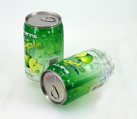 Małe plastikowe / aluminiowe puszki napojowe 500 ml, termokurczliwe etykiety