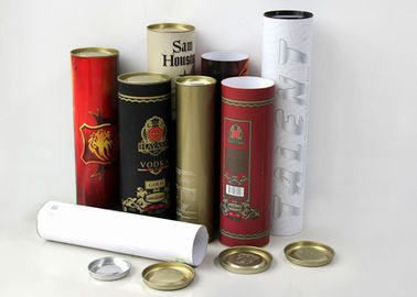 Airtight Movable Red Paper Composite Cans , Kids Toys / milk powder packaging