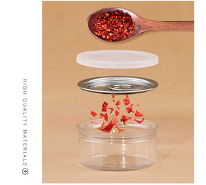 Clear PET Plastic Jar 50ml-1000ml Food Grade Cylinder Container