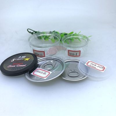 Do recyklingu 100 ml Mała plastikowa puszka PET z Alu Easy Open Lid Damp - Proof