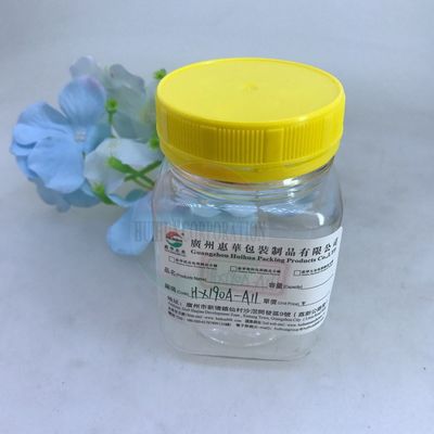 Słoiki z szerokimi ustami do układania w stosy Kookie Food 225 ml z kwadratowym przezroczystym plastikowym uchwytem