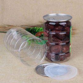 Dried Food  1200ml 2200ml Clear Pet Jars With 502 EOE Lid