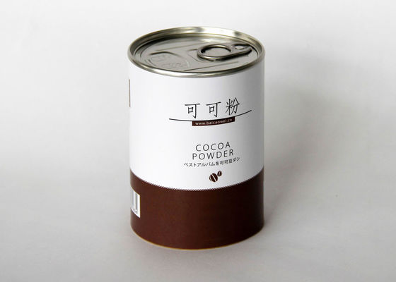 Food Grade Paper Cans Packaging For Powder 83mm Dia Customized Design