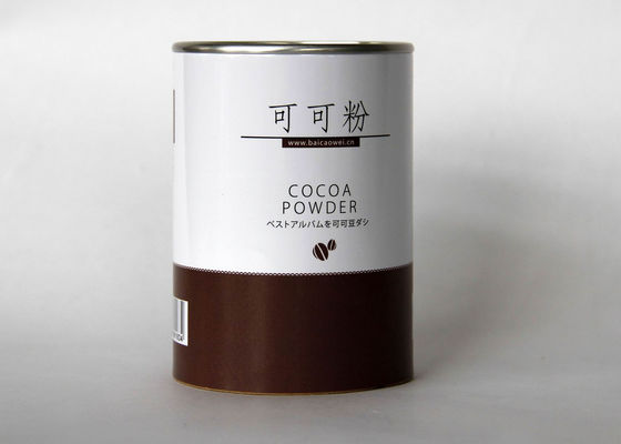 Food Grade Paper Cans Packaging For Powder 83mm Dia Customized Design
