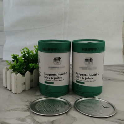 UV Logo Round Airtight Kraft Paper Tube Packaging For Food Powder