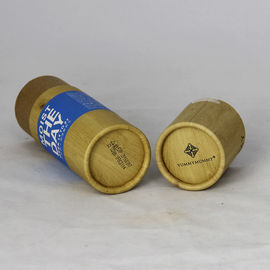 Bamboo Pattern Classical Cylindrical Kraft Paper Can Packaging for Skin Care Products