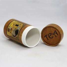 Food Grade Classical Yellow Cardboard Tube Paper Cans Packaging