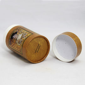 Food Grade Classical Yellow Cardboard Tube Paper Cans Packaging
