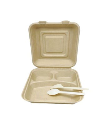 Bamboo Pulp Disposable Bento Box
