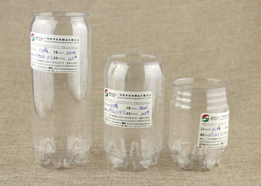 Clear Plastic Beverage Cans Customised Label With Aluminium Pull Ring