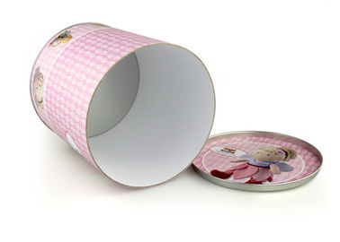 Color Print Custom Paper Cans Packaging , Gift Package Round box