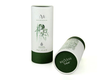 White Cardboard Custom Paper Tubes CMYK Printing Flexible Rolled