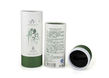 Białe kartonowe niestandardowe tuby papierowe CMYK Printing Flexible Rollled