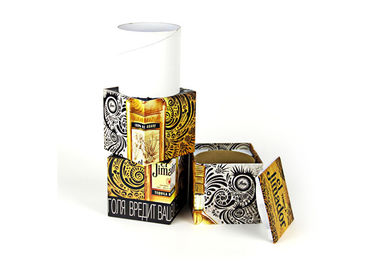 Watches And Earphone Recycled Paper Gift Boxes , Brown Packaging Cardboard Cylinder Containers 