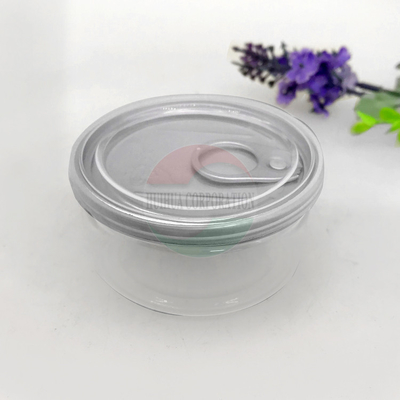 100ML Clear Pet Jars Child Resistant Candy 3.5G Weed Plastic Flower Cans Packaging
