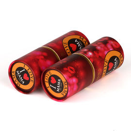 Gold Stamping Cosmetic Cardboard Tube Packaging Attractive Rolled Edge