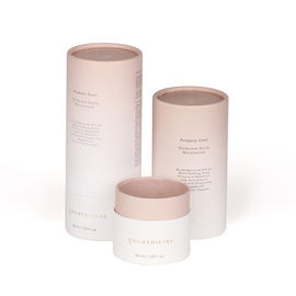 Cylindrical Paper Tube Packaging Flexible FDA Eco-friendly Embossing Logo Lid