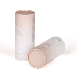 Cylindrical Paper Tube Packaging Flexible FDA Eco-friendly Embossing Logo Lid