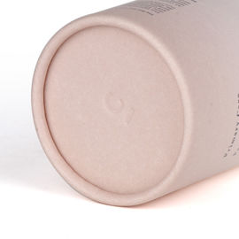 Cylindrical Paper Tube Packaging Flexible FDA Eco-friendly Embossing Logo Lid