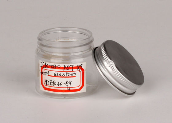 Aluminiowa czapka Clear Pet Jars Small Plasic do opakowań kosmetycznych