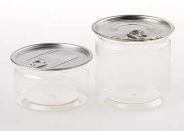 Sealing Clear Plastic Cylinder Airtight Easy-open Plastic PET Beverage Cans