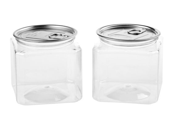 Plastikowa butla z czystego plastiku z tworzywa sztucznego, aluminiowa końcówka prosta