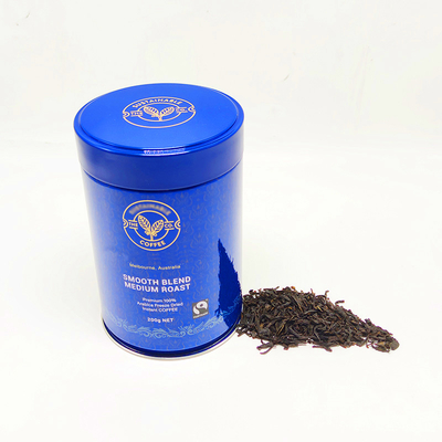 Custom Printed Round Tin Plate Cans With Aluminum Foil Lid Colorful Screw Tube